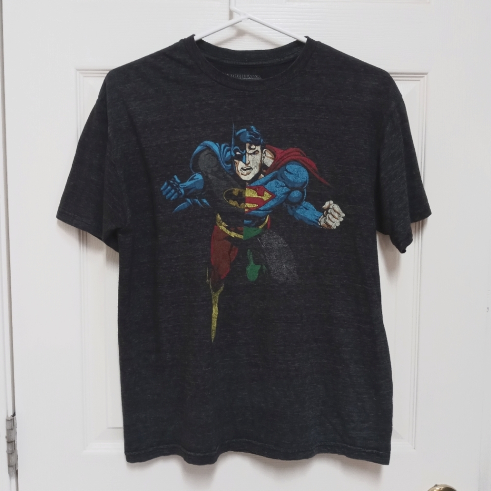 Batman Versus Superman Dark Gray Tee Shirt